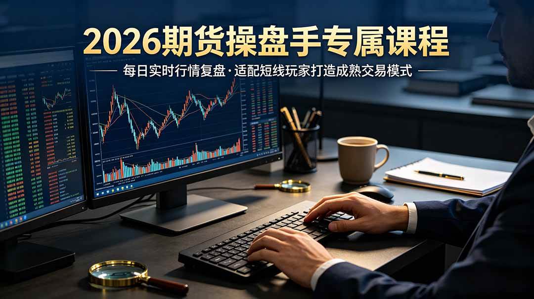 （19300期）2026期货操盘手专属课程-更新7月11，每日实时行情复盘，适配短线玩家打造成熟交易模式-途喵资源网 精品教程 行业软件 热门项目 这里总能找到你需要的资源！