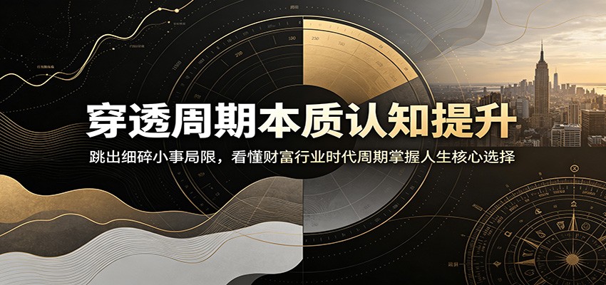 穿透周期本质认知提升：跳出细碎小事局限，看懂财富行业时代周期掌握人生核心选择-途喵资源网 精品教程 行业软件 热门项目 这里总能找到你需要的资源！