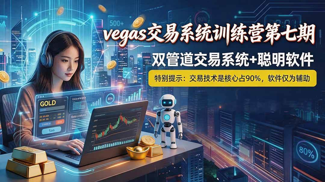 （19267期） 【3天学会手工单交易】Vegas交易技术+聪明软件，日赚50-1000U， 长期稳定，小白轻松上手-途喵资源网 精品教程 行业软件 热门项目 这里总能找到你需要的资源！