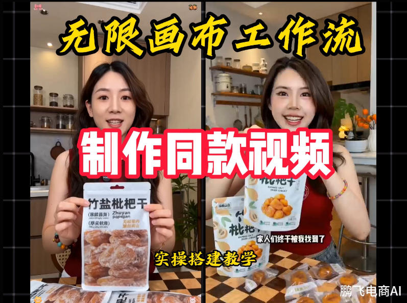 无限画布工作流一键复刻爆款带货视频，实操搭建，操作简单-途喵资源网 精品教程 行业软件 热门项目 这里总能找到你需要的资源！