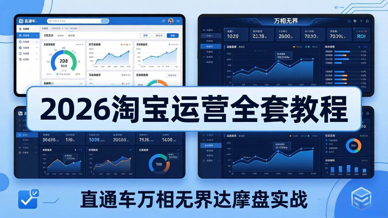 （19288期）2026淘宝运营全套教程(更新7月)，直通车万相无界达摩盘实战，从基础到进阶提升流量转化-途喵资源网 精品教程 行业软件 热门项目 这里总能找到你需要的资源！